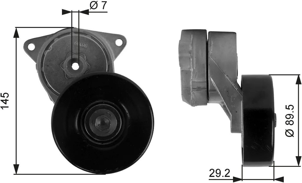 Supprimer Bruit Courroie Honda Accord VI avec Galet Tendeur Gates T38169 OE