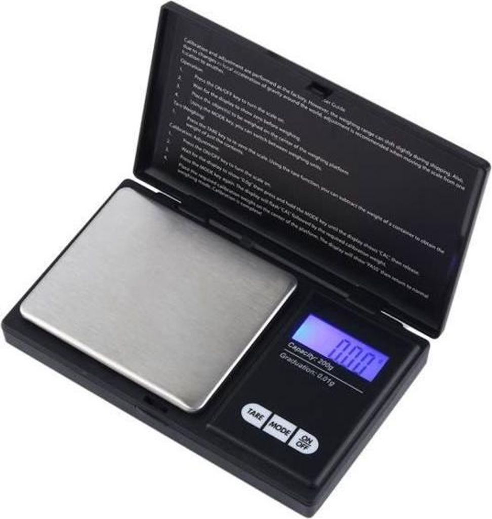 Q117221 Elektronische Küchenwaage, 200 g x 0,01 g digitale Taschenwaage, tragbare Grammwaage für Schmuck, Gold, Silber, Münzen, Kräuter