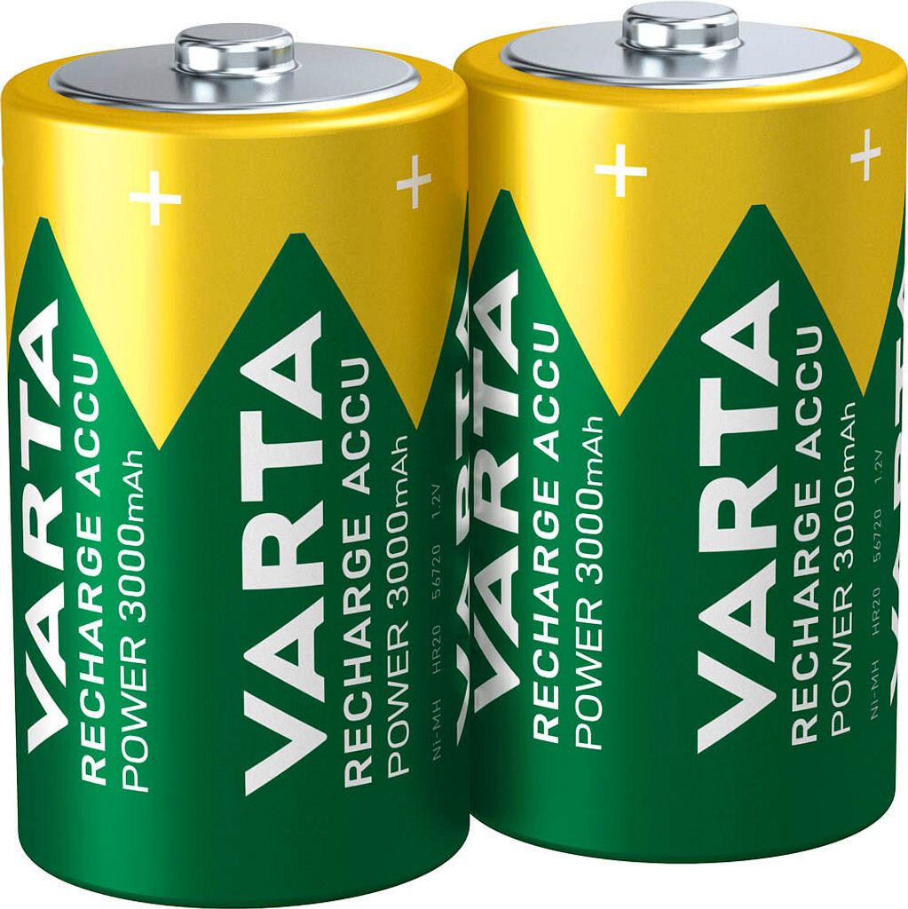 Varta Ready to Use LSD NiMH batterij D Mono/HR20, 3000 mAh, Productafbeelding 