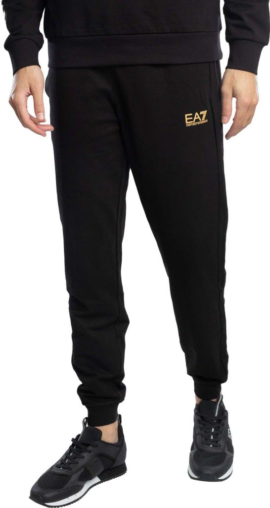 EA7 Schmale Jersey-Jogginghose, Schwarz M