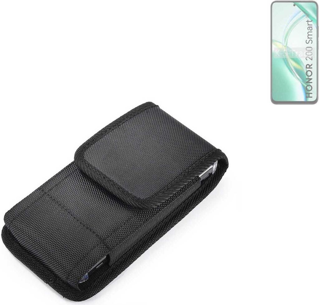 Holster Gürteltasche kompatibel mit Honor 200 Smart Holster Gürtel Tasche wasserabweisend Handy Hülle Schutz Hülle Outdoor schwarz K-S-Trade