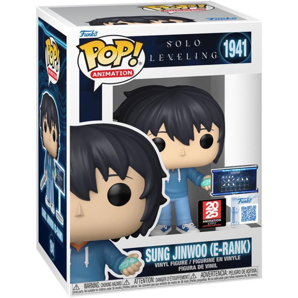 Funko Pop! Animation: Solo Leveling - Sung Jinwoo with Inventory (E-Rank) (2025 Animation Expo Convention Exclusive) # 1941