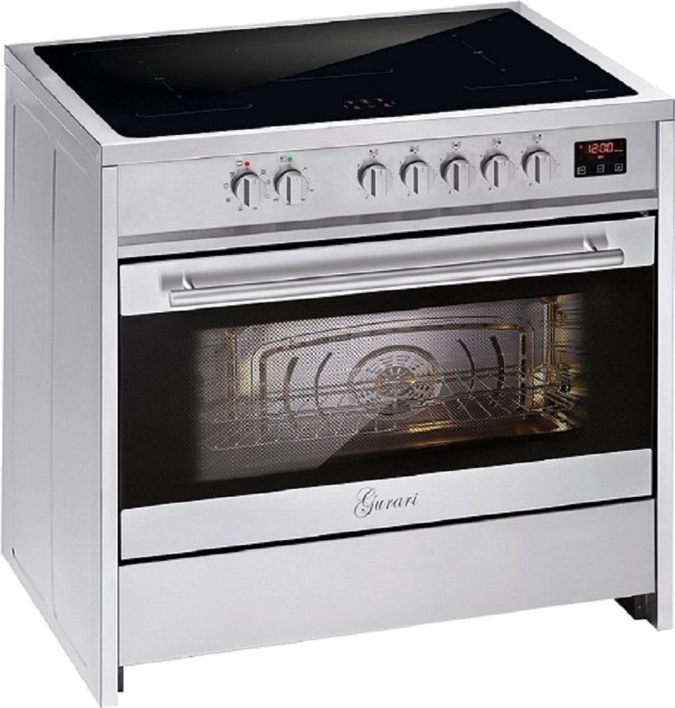 GURARI Induktions-Standherd GCH E 913 X, Induktions Standherd 90 cm/ FLEX ZONE/ Booster/ Range Coocker / 121L