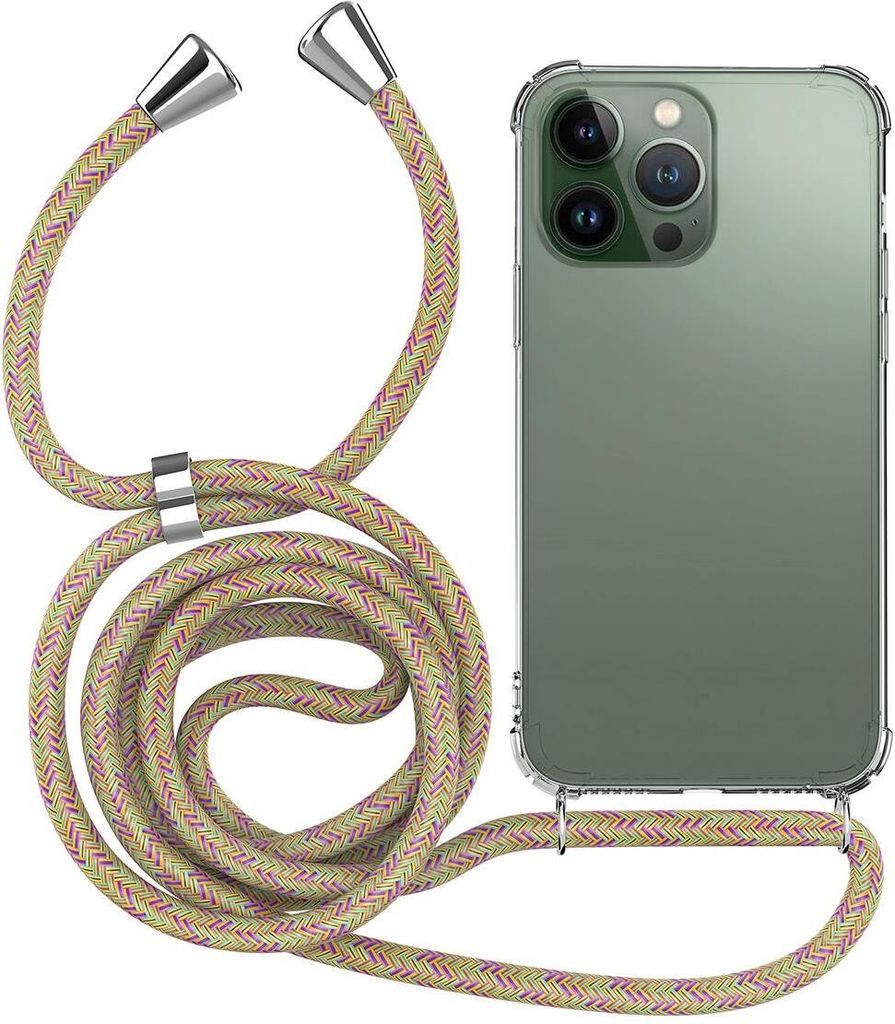 Handykette für Apple iPhone 14 Pro - Handyhülle mit Schnur Cover in Mehrfarbig 1