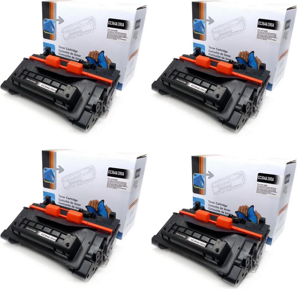 4x Toner (ersetzt CC364A (64A) / 390A (90A))