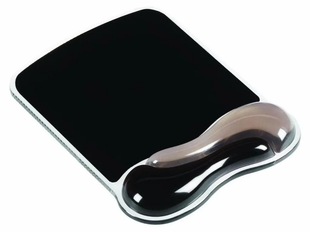 Tapis de souris ergonomique gris pour confort optimal devant ordinateur