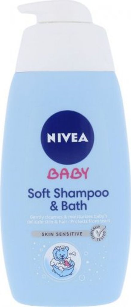 Nivea Shampoo And Bath Foam For Kids 2 In 1 Baby 500 Ml