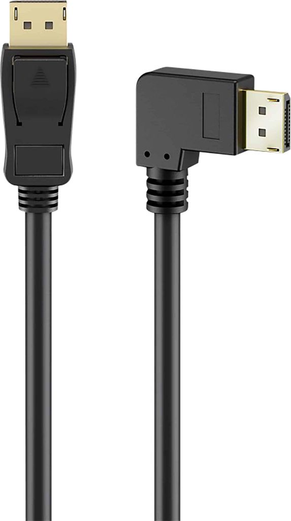 DisplayPort-Kabel 2.0/2.1 gewinkelt Produktbild 