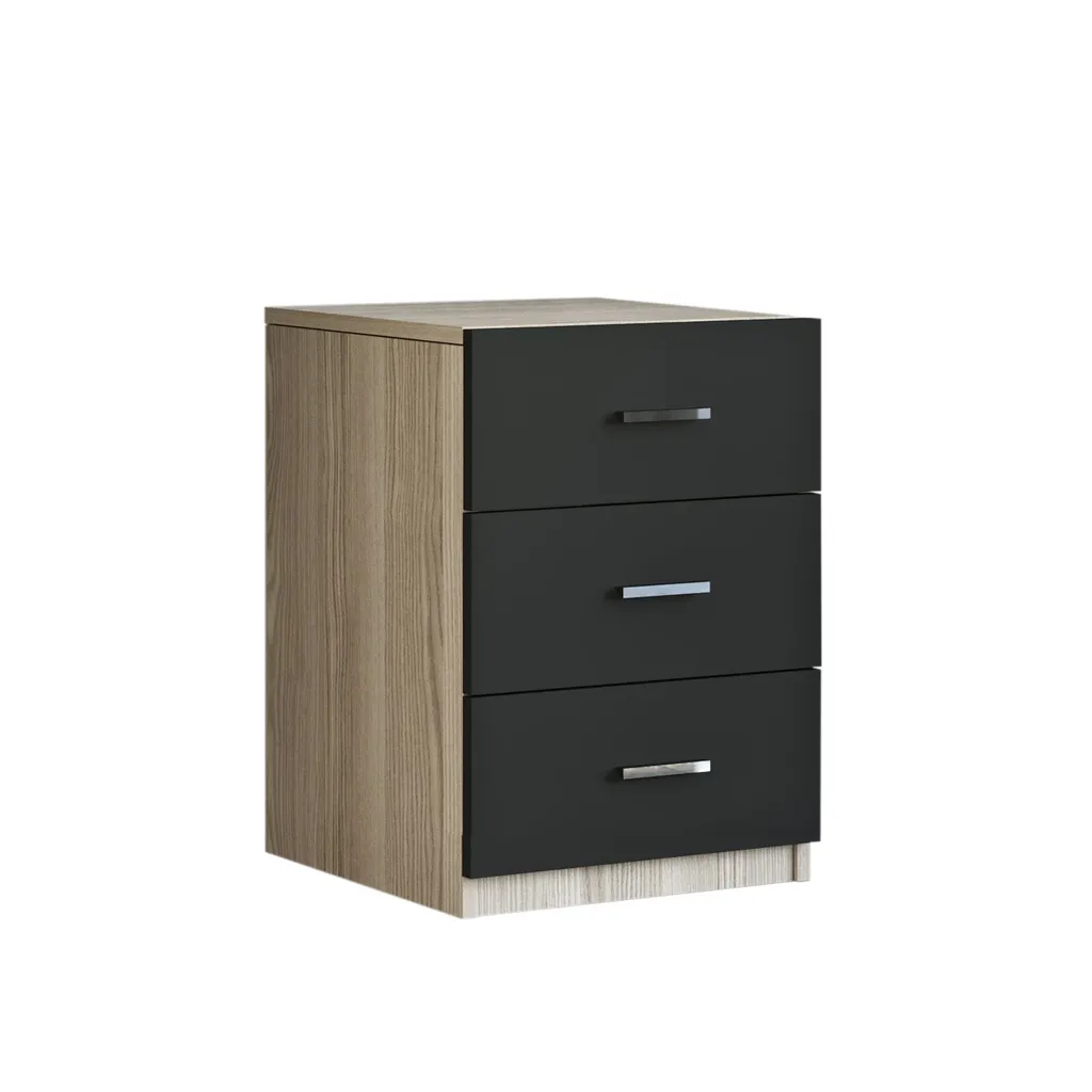 Meuble à tiroir Skye Decor chêne mélaminé robuste 44,5 cm de largeur