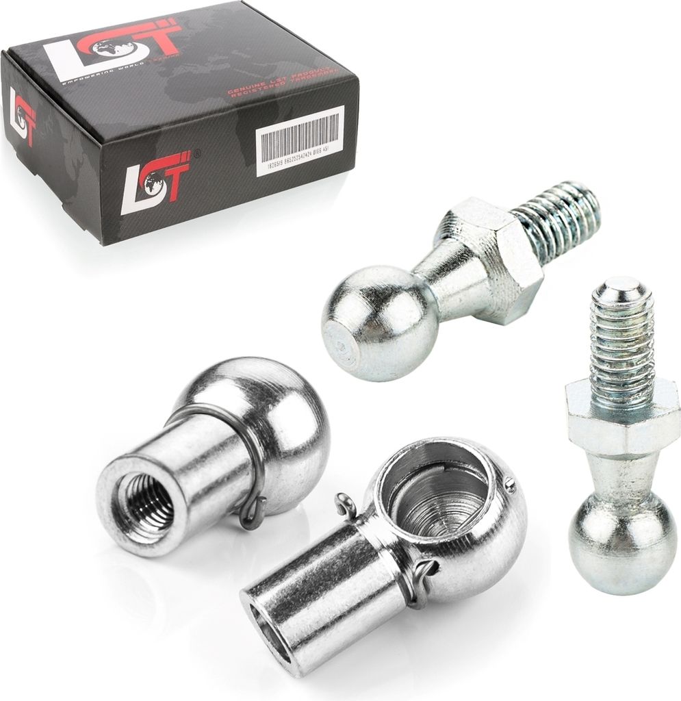 2x Kugelpfanne mit Kugelzapfen M6 10mm für AUDI PORSCHE