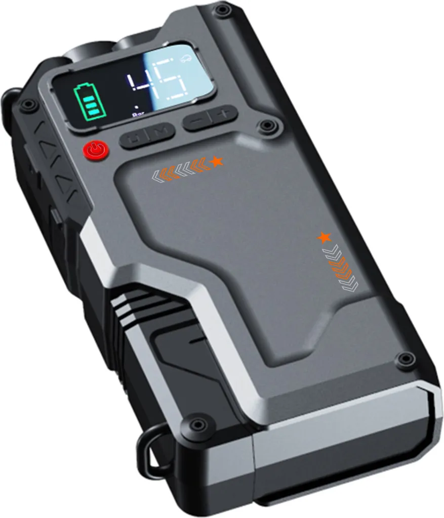 Eigotrav BOX12 banca di potenza per l'avviamento di salto dell'auto con compressore d'aria, 150PSI 6000A corrente di picco banca di potenza per l'avviamento di salto per 8.5L benzina e 7.0L motore diesel - 19