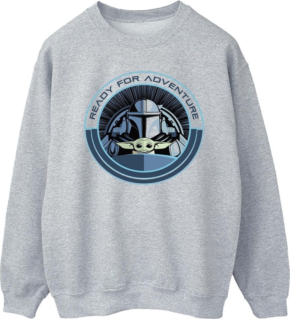 Star Wars - "The Mandalorian Ready For Adventure" Sweatshirt für Herren BI46677 (XXL) (Grau)