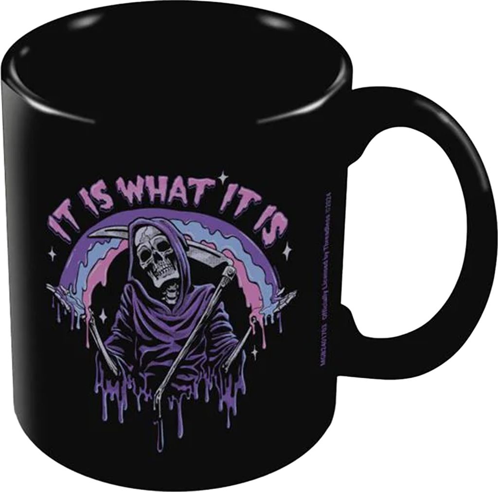 Threadless - Kaffeebecher "It Is What It Is" PM11376 (Einheitsgröße) (Schwarz)