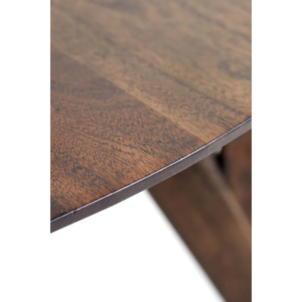 Petite table bois acacia stable et durable pour petits espaces 44cm - 5