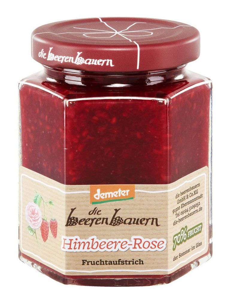 die beerenbauern - Pasta owocowa malina-róża - 200g Zdjęcie produktu 