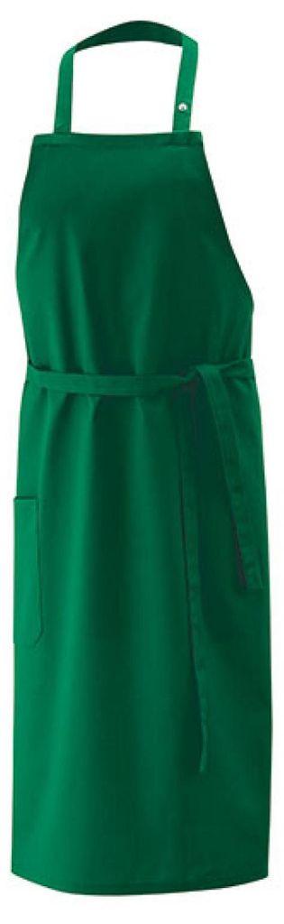 Exner 10620 | Latzschürze 80 x 100 cm - Farben waschbar bis 60 °C - Farbe: Bottle Green - Größe: 80 x 100 cm