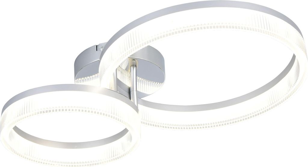Reality Leuchten Deckenleuchte LED MOVA BHT 51x12.50x33 cm weiß
