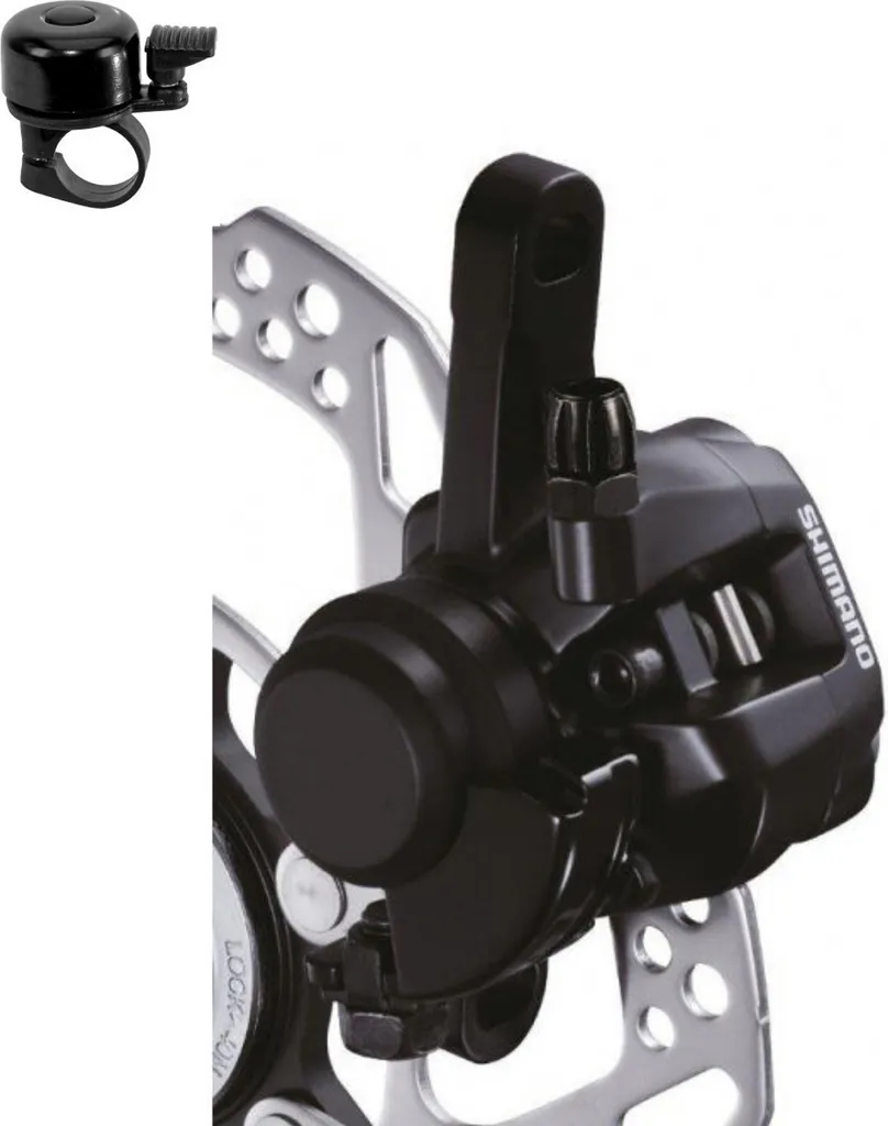 Équipement freinage route Shimano BR-R317 et sonnette de sécurité