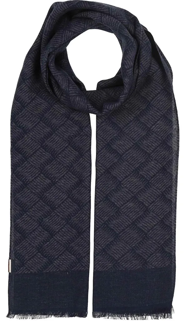 Écharpe homme en maille côtelée Bugatti 630341 haut de gamme