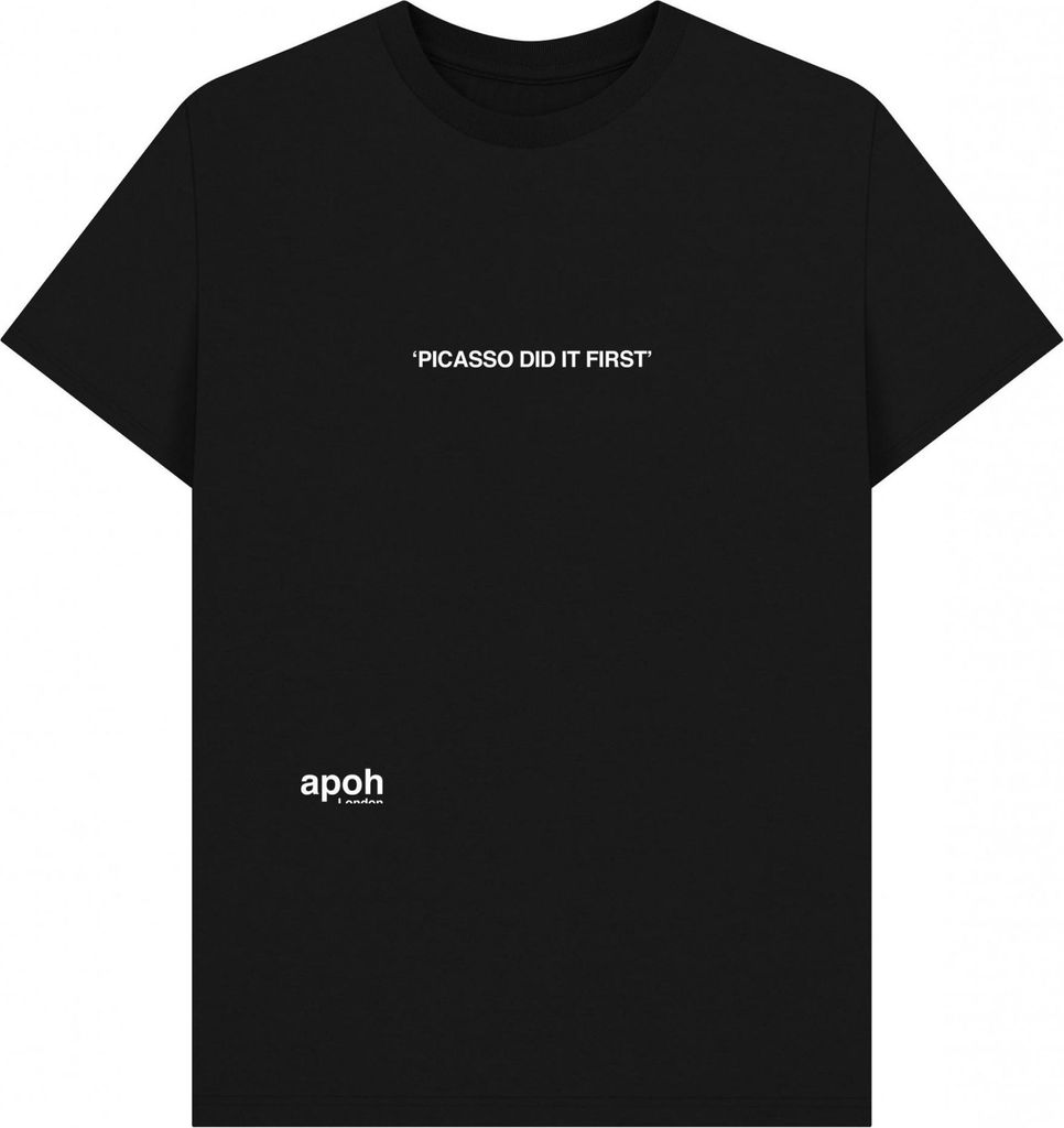 Apoh - "Did It First Slogan" T-Shirt für Herren/Damen Uni PN1800 (L) (Schwarz)
