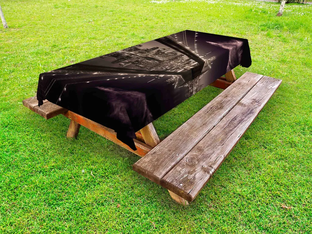 ABAKUHAUS Tovaglia Esterno Lavabile 145x265 cm Ponte Brooklyn
