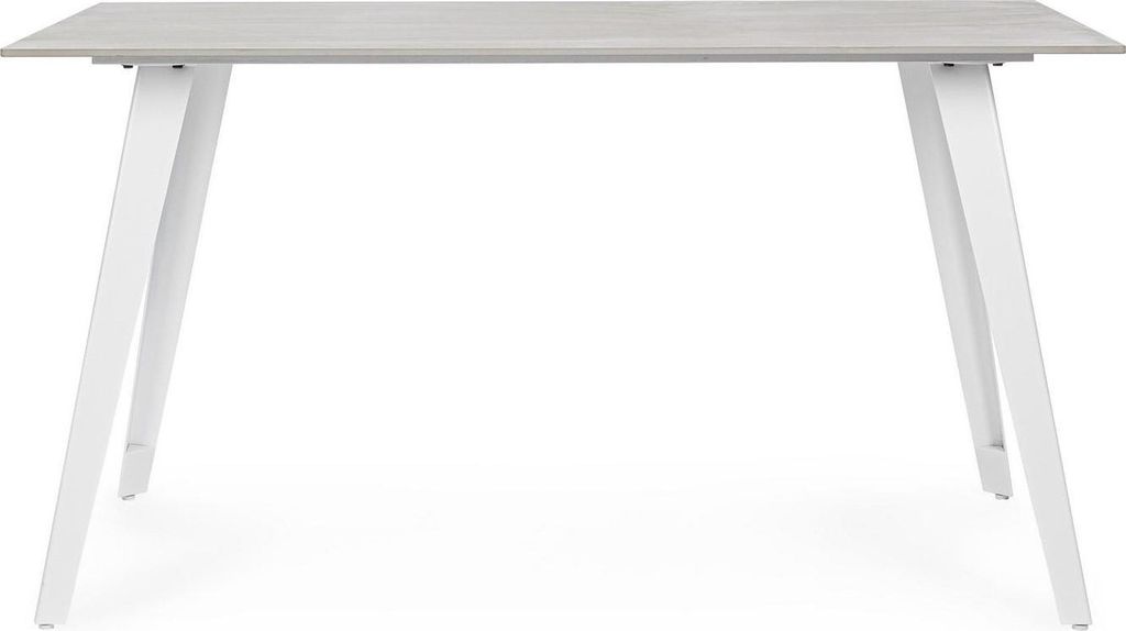 Tavolo Arjeta 140 x 80 x 76 cm acciaio gres porcellanato Immagine del prodotto 