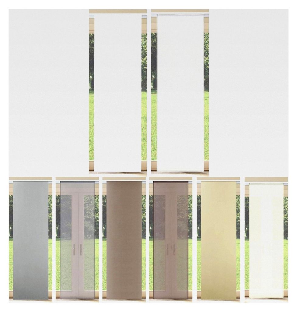 Schiebevorhang Grau Blickdicht 60cm x 245cm