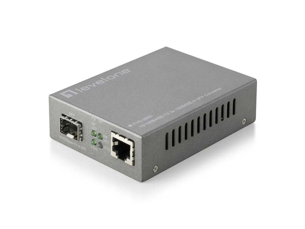 Solution Signal Faible : Convertisseur LevelOne FVS-3800 Ethernet SFP