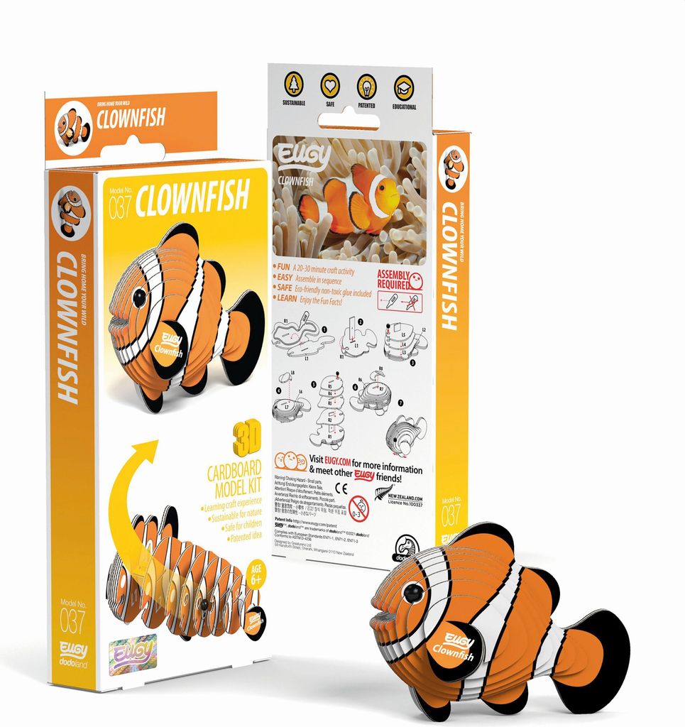 EUGY - 3D Bastelset Clownfisch Produktbild 