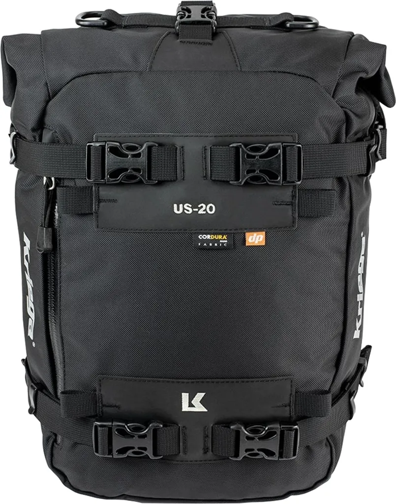 Sacoche de Moto Universelle US-20 Drypack Kriega Noire de 20 Litres
