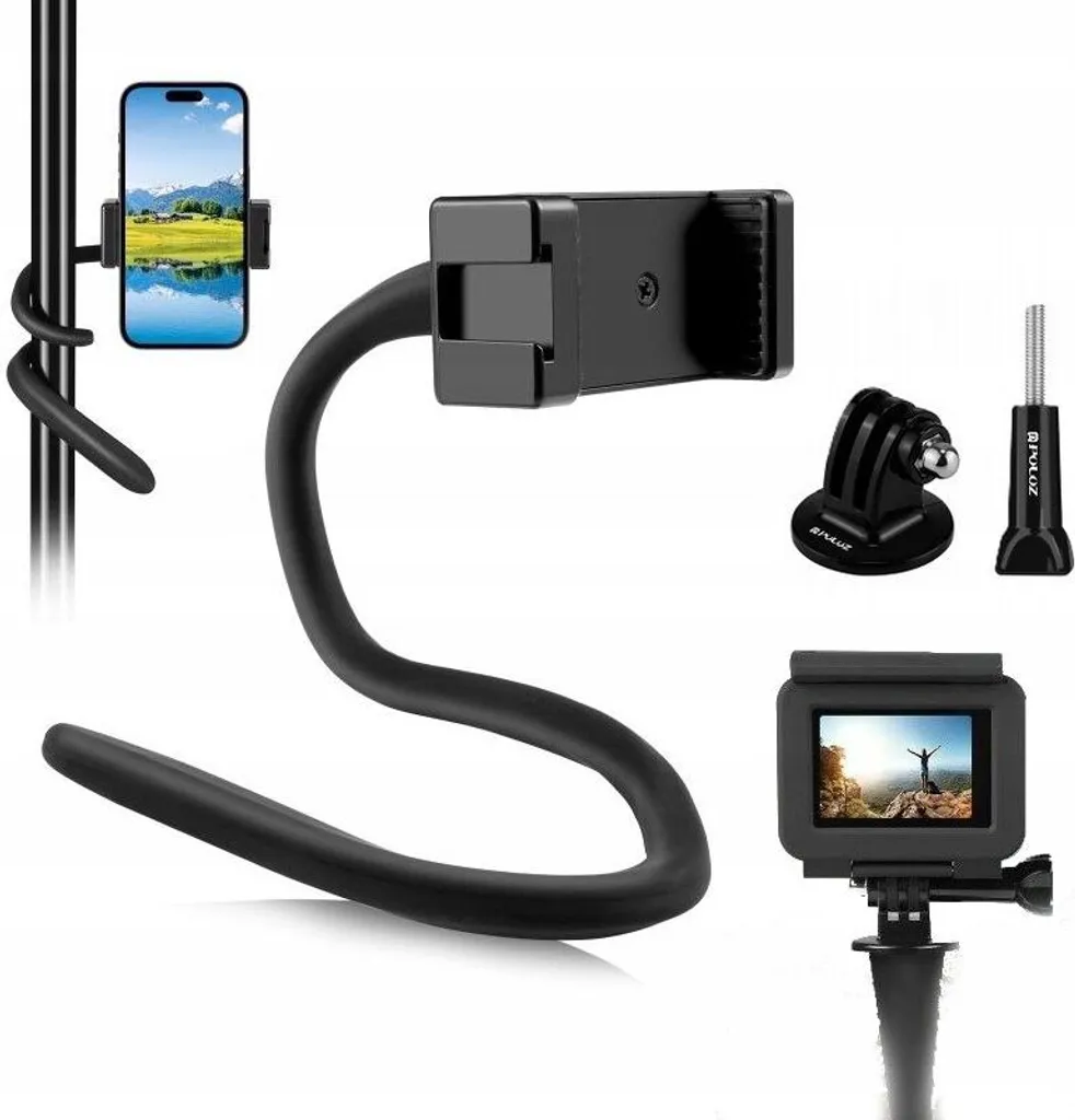 Monopode flexible PU882B avec trépied 44cm pour GoPro et caméras sport