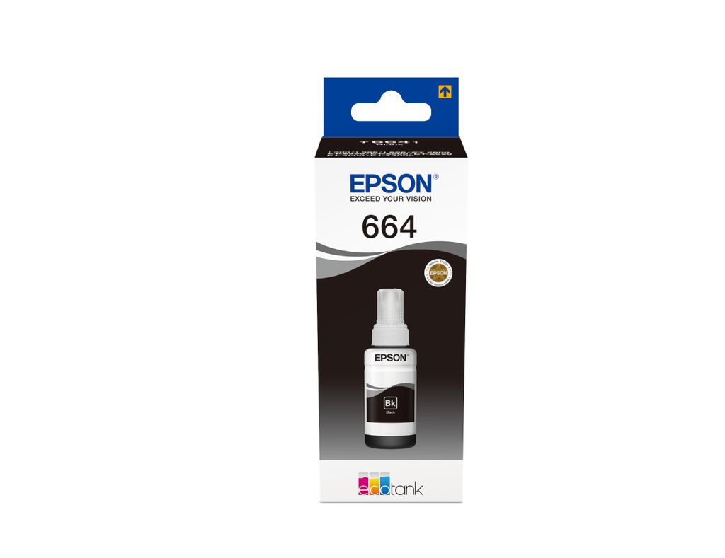Epson T6641 Tintenpatrone 70ml schwarz - EcoTank, 4000