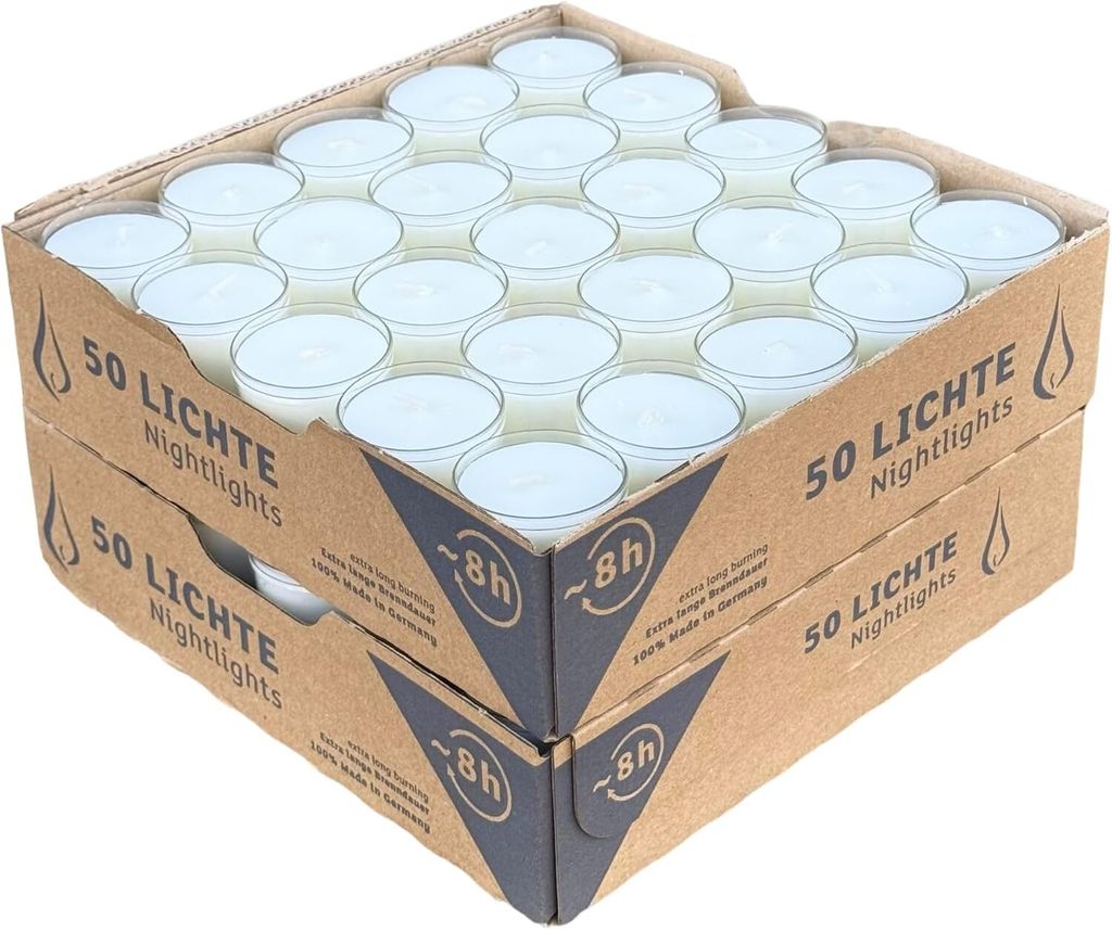 Horeca Candle - 100 bílých čajových svíček - 8 hodin - bez Obrázek produktu 1