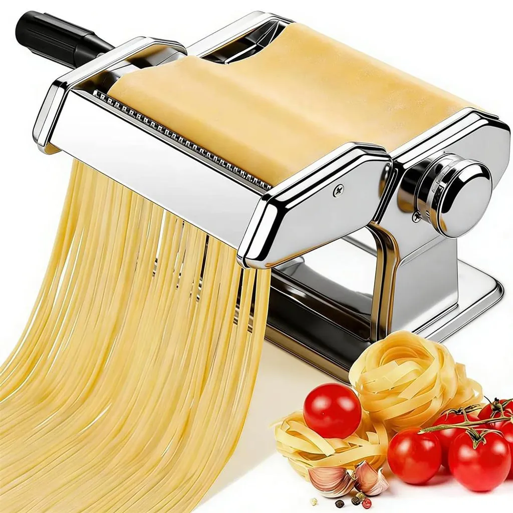 Machine à pâtes manuelle 7 réglages d'épaisseur en acier inox haute qualité