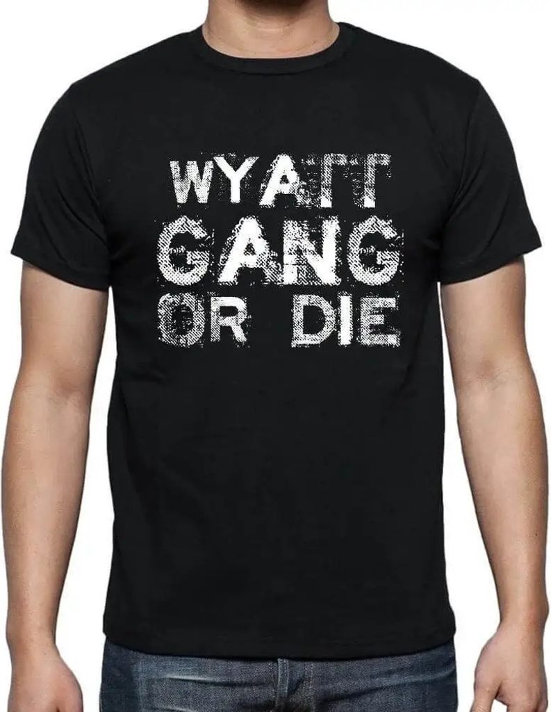 Herren Grafik T-Shirt Wyatt-Familienbande – Wyatt Family Gang – Öko-Verantwortlich Vintage Jahrgang Kurzarm Lustige Druck Geburtstag Geschenk ...