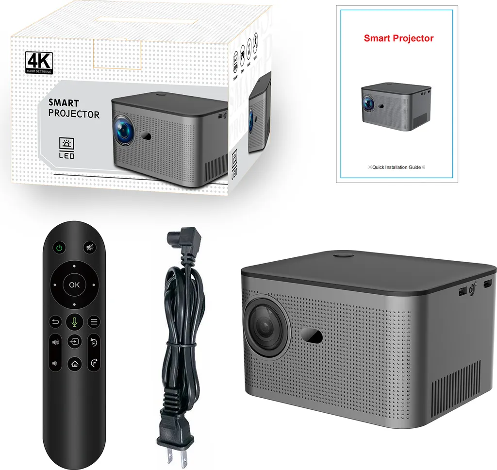 Projecteur HD HY350 Android 11.0 : Finis les petits écrans Image 4K AV1 - 2