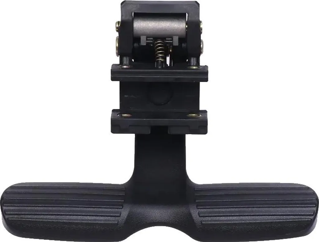 Repose-pieds universels noirs en aluminium robuste avec grip antidérapant