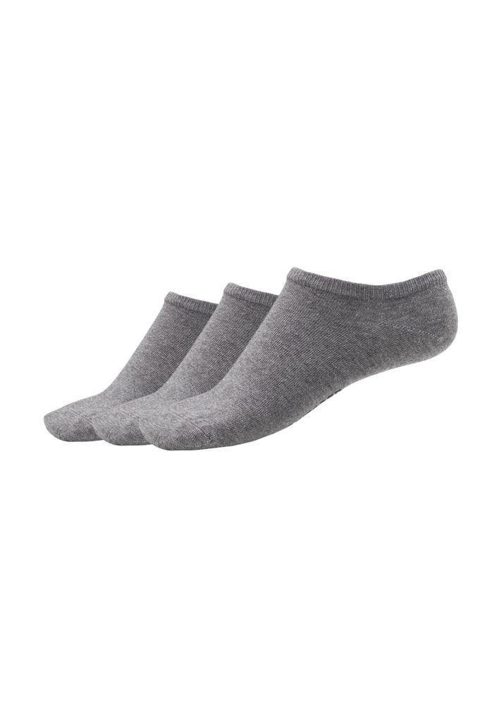 Schiesser Damen 3 Pack Sneaker Cut 39/42 silbergrau-mel. PAK