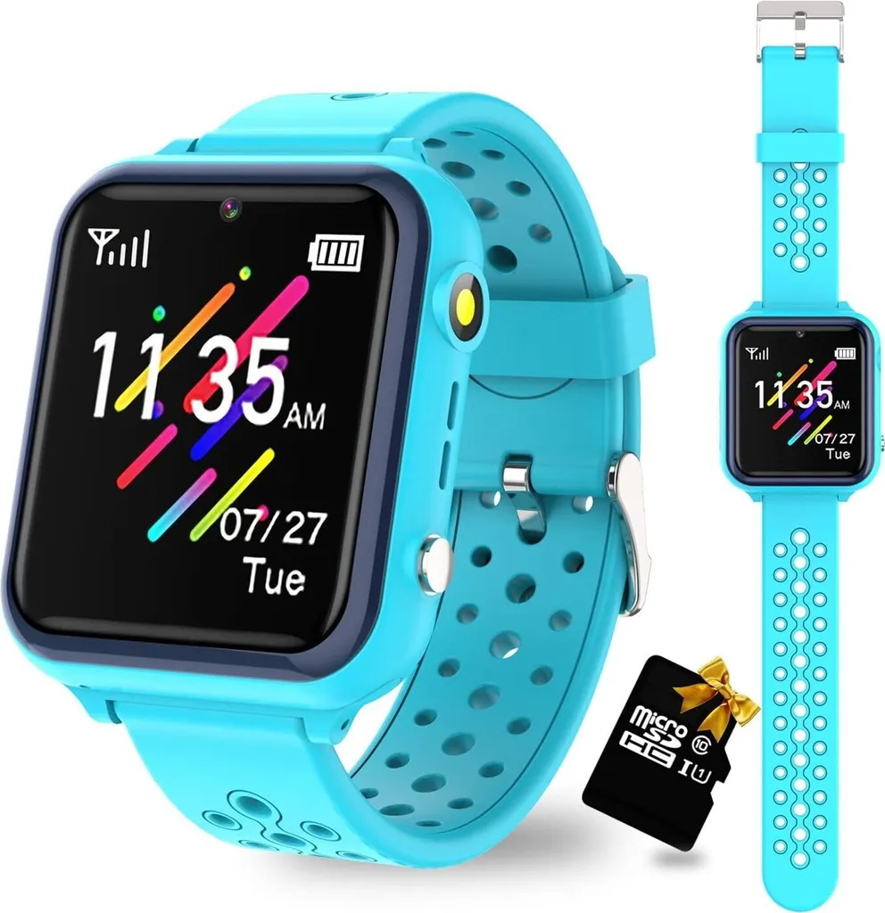 Smartwatch per bambini con giochi e funzioni telefoniche, per ragazze e ragazzi