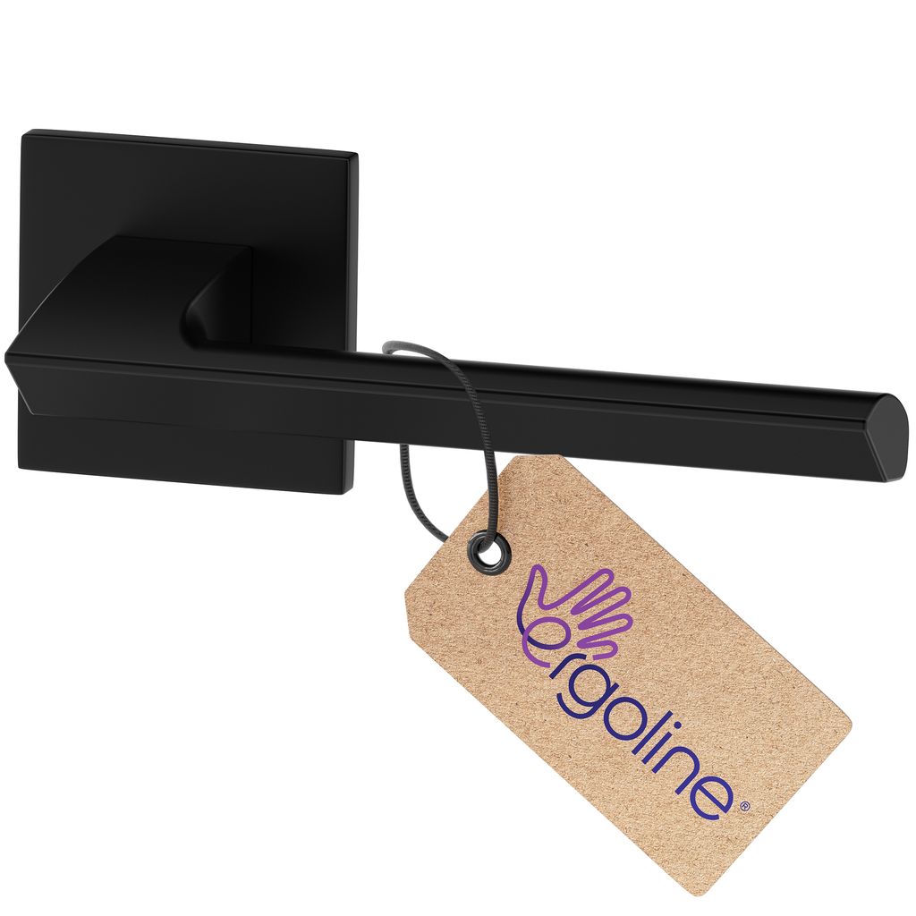 ERGO line Modern Design, Schwarz Türbeschlag QUANTO ohne Schlossrosette, Die ultra-feine Silhouette, Türbeschlag; Türgriff; Türklinke