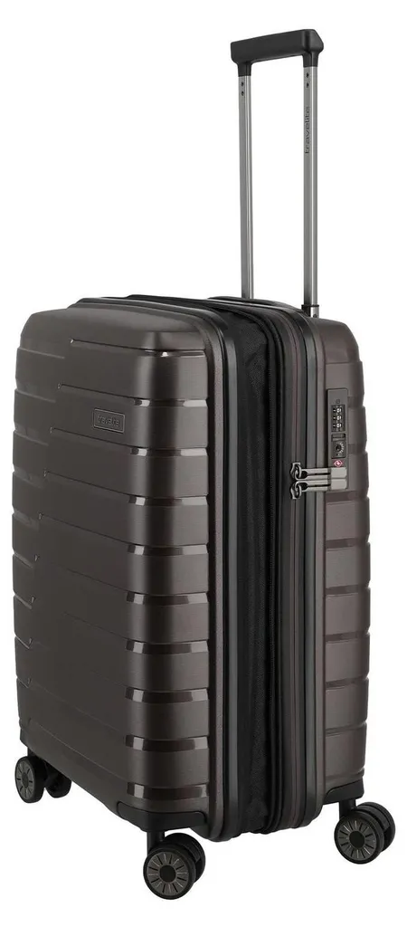 Bagage cabine rigide Travelite Air Base 55cm Café extensible