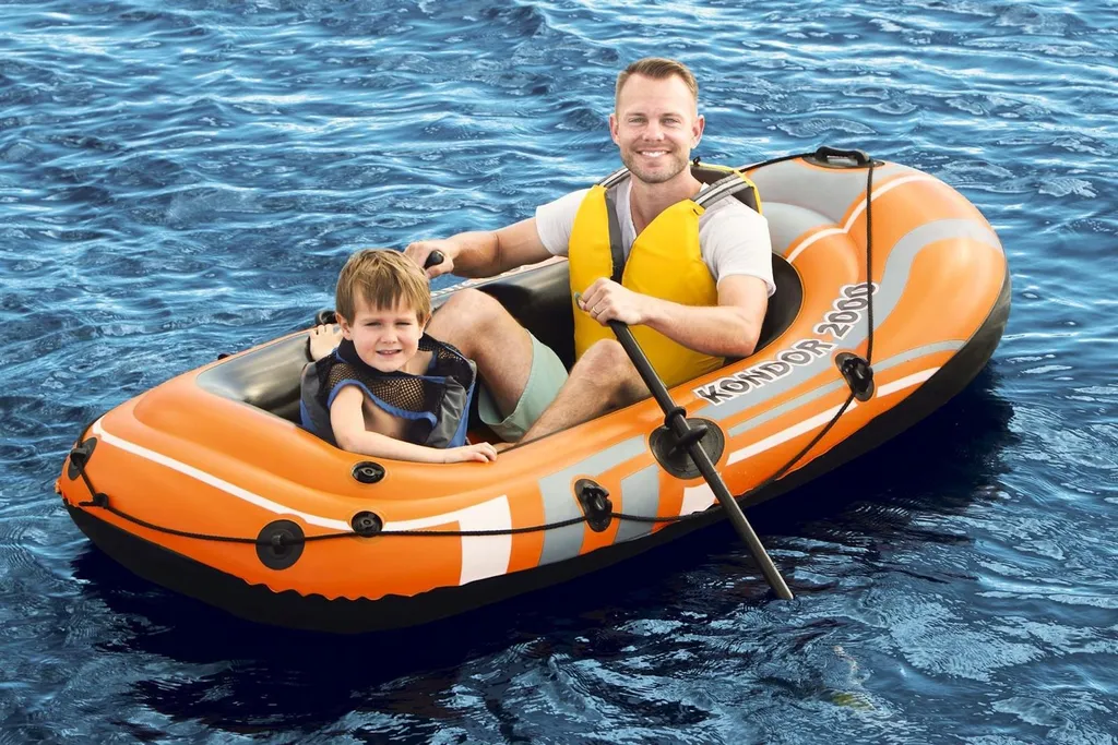 Bateau de plage pour lac et mer Bestway Hydro-Force Raft Set 61062 - 32