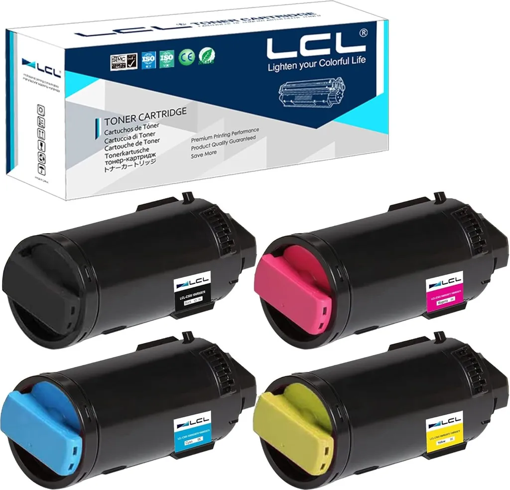 Cartouches LCL compatibles Xerox VersaLink C505 Pack 4 Couleurs KCMY