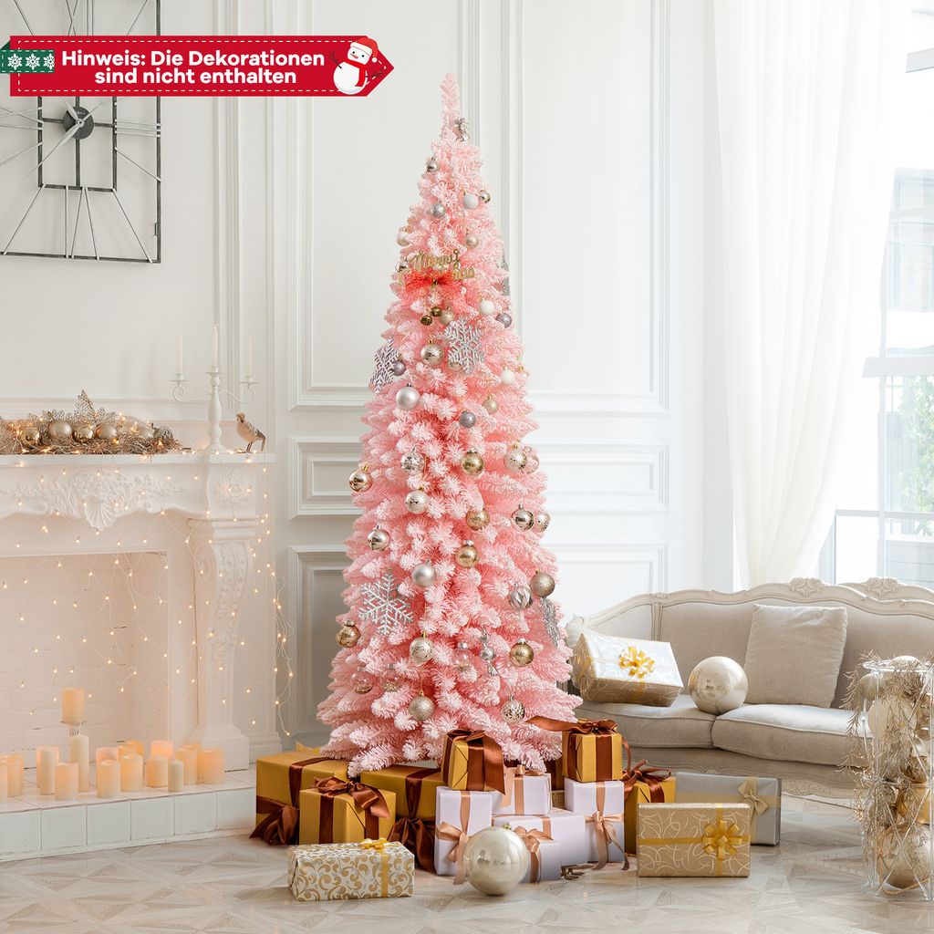 COSTWAY knstlicher Weihnachtsbaum Bleistift, 180cm
