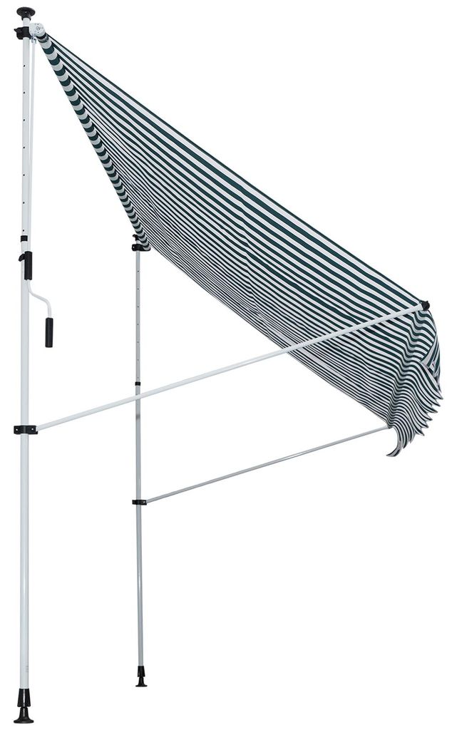 Outsunny Markise Klemmmarkise Faltarm Handkurbel Balkon 3 x Produktbild 
