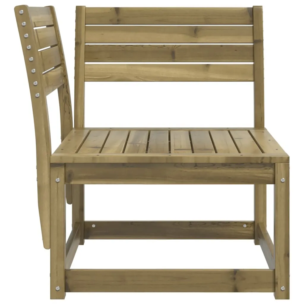 Divano da Giardino Angolare vidaXL Pino Impregnato 73x73x78 - 5