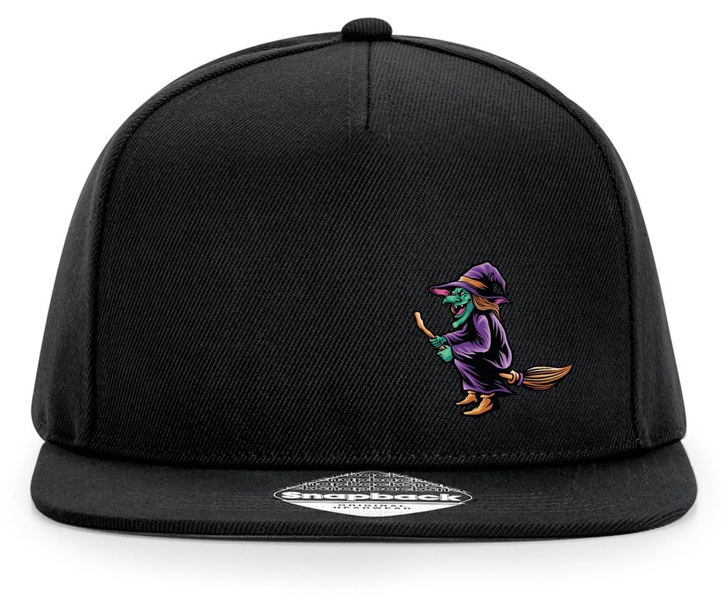 Huuraa Cappy Mütze Hexe Halloween Black Polyester Snapback Kappe Geschenkidee
