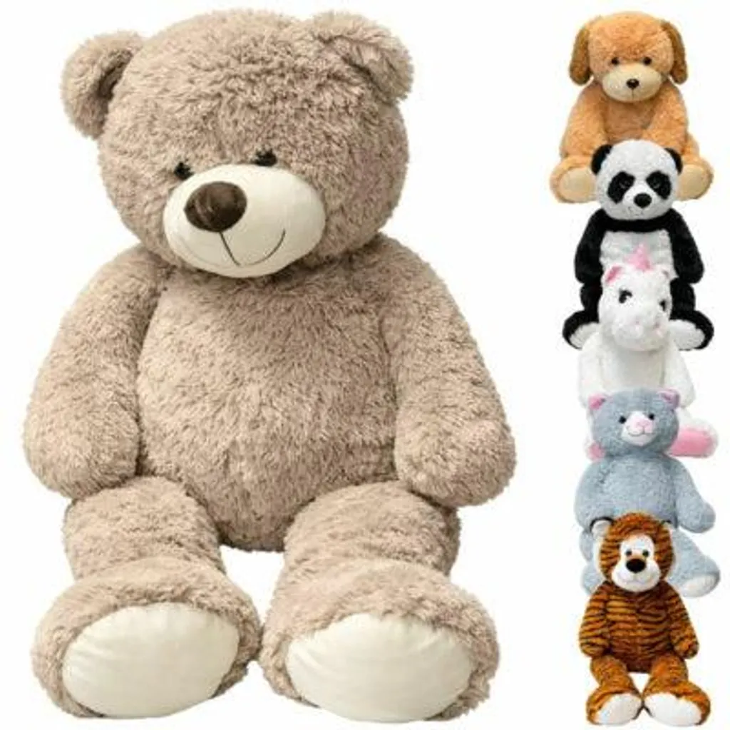 Peluche XL 90 cm pour Décoration Chambre Enfant - Pack de 12 Modèles