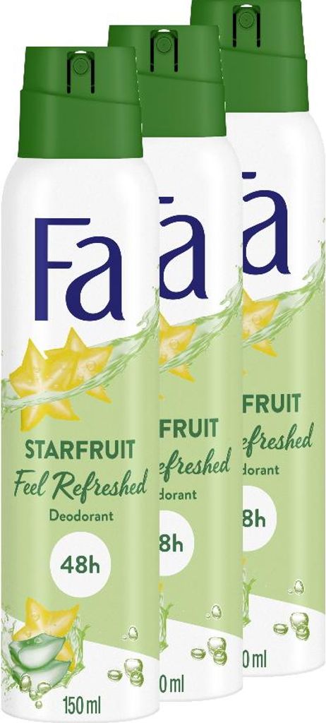 FA Deospray Starfruit 150ml, 3x 150ml Produktbild 