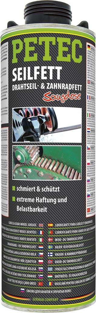 Petec Seilfett Drahtseilfett Zahnradfett Saugdose 1L 73610 Produktbild 